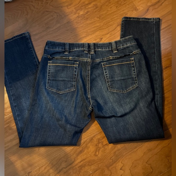 EUC Women’s Vertx Hayes High Rise Straight Cut, Size 8 - 30” inseam, Dark Wash - Picture 7 of 11